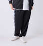 Mc.S.P モザイクプリント切替ジャージパンツ ブラック×グレー: 身長：182cm/ウエスト：114cm/着用サイズ：3L