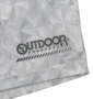 OUTDOOR PRODUCTS DRYメッシュ総柄ハーフパンツ グレー: プリント