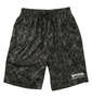 OUTDOOR PRODUCTS DRYメッシュ総柄ハーフパンツ ブラック: