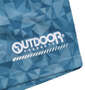 OUTDOOR PRODUCTS DRYメッシュ総柄ハーフパンツ ブルー: プリント