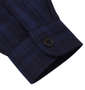 OUTDOOR PRODUCTS マドラスチェック長袖オーバーシャツ ブルー: 袖口