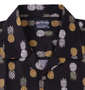 OUTDOOR PRODUCTS ブロードプリント半袖オープンカラーシャツ ブラック: