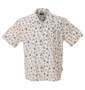 OUTDOOR PRODUCTS ブロードプリント半袖オープンカラーシャツ アイボリー:
