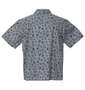 OUTDOOR PRODUCTS ブロードプリント半袖オープンカラーシャツ ブルーグレー: バックスタイル