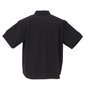 ROOT THREE 2WAYストレッチレギュラーカラー半袖シャツ ブラック: バックスタイル