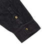 GLADIATE 刺繍デニム長袖シャツ ブラック: 袖口