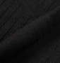 launching pad ダイヤ柄ジャガード釦レスカーディガン+半袖Tシャツ ブラック×ホワイト: 生地拡大