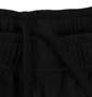 黒柴印和んこ堂 吸汗速乾ハニカムメッシュ半袖Tシャツ+ハーフパンツ ブラック×ブラック: ウエスト調節ひも