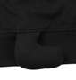 NECOBUCHI-SAN ミニ裏毛なりきり猫耳半袖フルジップパーカー ブラック: バックセンター裾