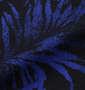 RIMASTER カスレボタニカル総柄ノースリーブパーカー+半袖Tシャツ ロイヤルブルー×ホワイト: パーカー生地拡大