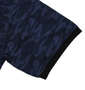 COLLINS カモフラ総柄半袖パーカーセット ブルー: 袖口リブ