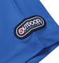 OUTDOOR PRODUCTS DRYメッシュグラデーション半袖Tシャツ ブルー: 左袖ワッペン