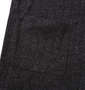 launching pad ランダム針抜きテレココーディガン+半袖Tシャツ ブラック杢×ブラック: コーディガンポケット
