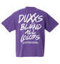 b-one-soul DUCK DUDE DXXSフェイス半袖Tシャツ パープル: バックスタイル