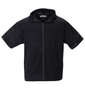 launching pad オルテガジャガード半袖フルジップパーカー+半袖Tシャツ ブラック×ホワイト: フルジップパーカー