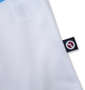 OUTDOOR PRODUCTS DRYメッシュボーダープリント半袖Tシャツ ホワイト: 裾ピスネーム