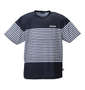 OUTDOOR PRODUCTS DRYメッシュボーダープリント半袖Tシャツ ブラック: