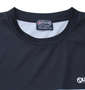 OUTDOOR PRODUCTS DRYメッシュボーダープリント半袖Tシャツ ブラック: