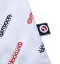 OUTDOOR PRODUCTS DRYメッシュロゴプリント半袖Tシャツ ホワイト: 裾ピスネーム