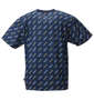OUTDOOR PRODUCTS DRYメッシュロゴプリント半袖Tシャツ ネイビー: バックスタイル