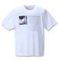 launching pad 甘編みニットショールジャケット+半袖Tシャツ ブラック×ホワイト: Tシャツ