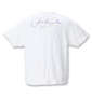 GLADIATE ALL刺繍カモフラジャガード半袖VネックTシャツ ホワイト: バックスタイル