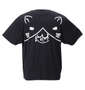 NECOBUCHI-SAN ポケット付DRYハニカムメッシュ半袖Tシャツ ブラック: バックスタイル