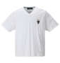 GLADIATE 刺繍カモフラジャガード半袖VネックTシャツ ホワイト: