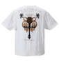 GLADIATE 刺繍カモフラジャガード半袖VネックTシャツ ホワイト: バックスタイル