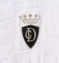 GLADIATE 刺繍カモフラジャガード半袖VネックTシャツ ホワイト: 左胸刺繍