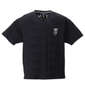 GLADIATE 刺繍カモフラジャガード半袖VネックTシャツ ブラック: