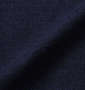 launching pad 五分袖コーディガン+半袖Tシャツ ネイビー×ブラック: コーディガン生地拡大