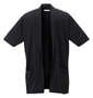 launching pad 五分袖コーディガン+半袖Tシャツ ブラック×ブラック: コーディガン