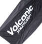 VOLCANIC カチオン天竺切替半袖Tシャツ+ハーフパンツ ブラック杢: パンツ左サイドプリント