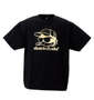 b-one-soul DUCK DUDEメタリックフェイス半袖Tシャツ ブラック