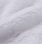 BEAUMERE エコファーボアワッペン刺繍フルジップパーカー オフホワイト: 生地拡大