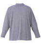 launching pad ショールジャケット+半袖Tシャツ ホワイト杢×ブラック: バックスタイル