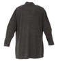 launching pad コーディガン+半袖Tシャツ チャコール杢×ブラック: バックスタイル