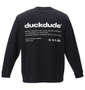 b-one-soul DUCK DUDE3Dメタリック長袖Tシャツ ブラック: バックスタイル