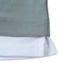 launching pad ジョーゼットフェイクレイヤード半袖Tシャツ サックスブルー: サイドスリット・フェイクレイヤード