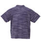 COLLINS カットバニランスキッパー半袖ポロシャツ メランジネイビー: バックスタイル