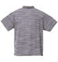 COLLINS カットバニランスキッパー半袖ポロシャツ メランジグレー: バックスタイル