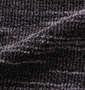 COLLINS カットバニラン五分袖カーディガン+半袖Tシャツ メランジブラック×ブラック: カーディガン生地拡大