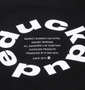 b-one-soul DUCK DUDEメタリックフェイス半袖Tシャツ ブラック: バックプリント拡大