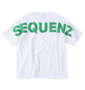 SEQUENZ バックビッグロゴ半袖Tシャツ ホワイト: バックスタイル