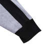 COLLINS 裏起毛切替フルジップスタンドジャケット+半袖Tシャツ ミックスグレー×ブラック: 袖口