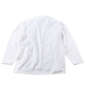 BEAUMERE 膨れジャガード長袖カーディガン+半袖Tシャツ ホワイト×ブラック: バックスタイル