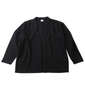 BEAUMERE 膨れジャガード長袖カーディガン+半袖Tシャツ ブラック×ホワイト: カーディガン