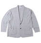 launching pad ショールジャケット+半袖Tシャツ ライトグレー杢×ブラック: ジャケット