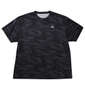 OUTDOOR PRODUCTS DRYメッシュカモフラ柄半袖Tシャツ ブラック